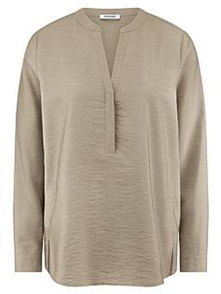 Bluse Rundhals-Ausschnitt Peter Hahn beige günstig online kaufen
