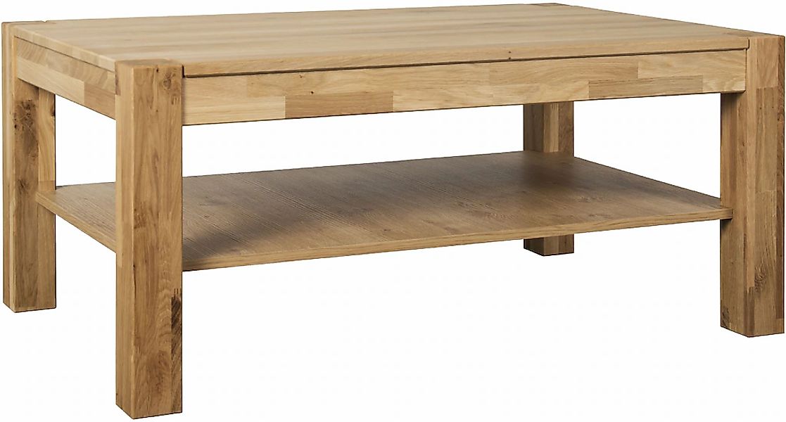 VOGL Möbelfabrik Couchtisch "Toronto" in 2 Größen, mit Ablageboden, teilmas günstig online kaufen