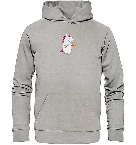 Mr. & Mrs. Panda Hoodie Einhorn Künstler Größe M - Heather Grey - Geschenk, günstig online kaufen