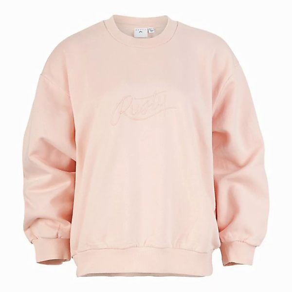 Rusty Sweatshirt RUSTY SCRIPT OVERSIZE CREW NECK FLEECE günstig online kaufen