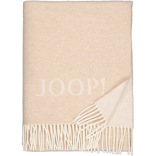 JOOP! Wohndecke Fine-Doubleface - Größe: 130x180 cm - Farbe: Creme-Natur günstig online kaufen