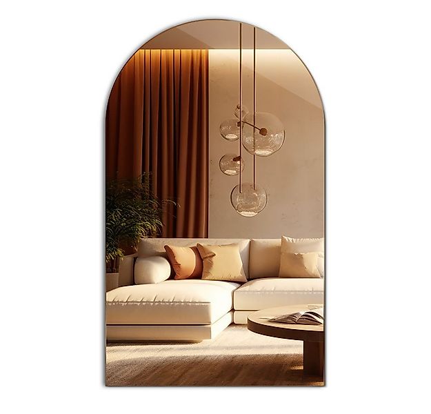 Tulup Dekospiegel Deko Spiegel Ovaler Wand Modern Glas Kosmetikspiegel Loft günstig online kaufen