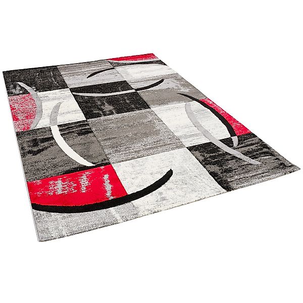 Pergamon Designer Teppich Brilliant Trend Rot 80x150cm günstig online kaufen