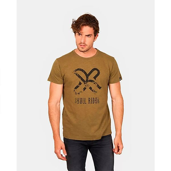 Skull Rider Rider Kurzärmeliges T-shirt XS Khaki günstig online kaufen