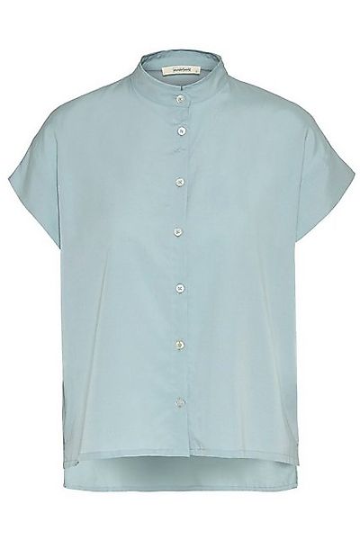 wunderwerk Kurzarmbluse TENCEL square stand collar günstig online kaufen