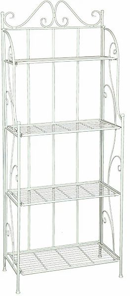 Ambiente Haus Standregal "Regal mit 4 Böden in Antikweiß - 162 cm" 1 Stk. t günstig online kaufen