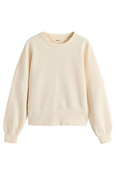 Next Sweater Sweatshirt mit Rundhalsausschnitt und Waschung (1-tlg) günstig online kaufen