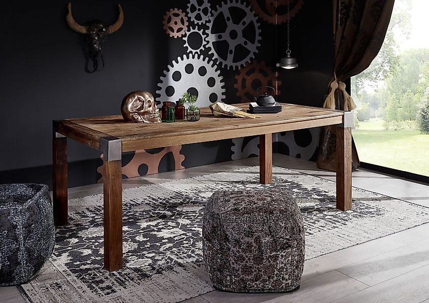 Massivmoebel24 Esstisch AMSTERDAM (Esstisch Mango 240x100x76 günstig online kaufen