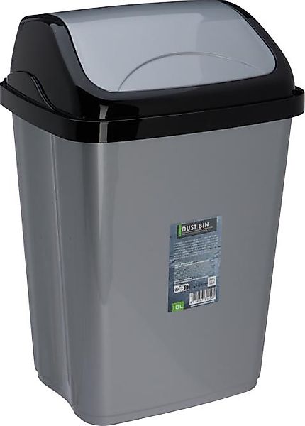 PAPIERKORB Mülleimer 1 Stück 10 Liter ca. 20 x 25 x 38 cm mit Schwingdeckel günstig online kaufen