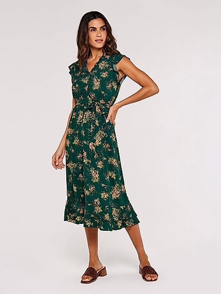 Apricot Midikleid Midikleid, (2-tlg., Stoffgürtel) mit günstig online kaufen