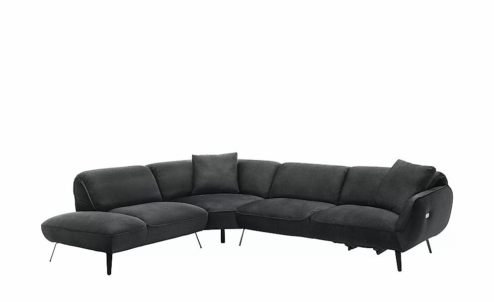 pop Ecksofa  Ventus ¦ schwarz ¦ Maße (cm): B: 304 T: 246 Polstermöbel > Sof günstig online kaufen