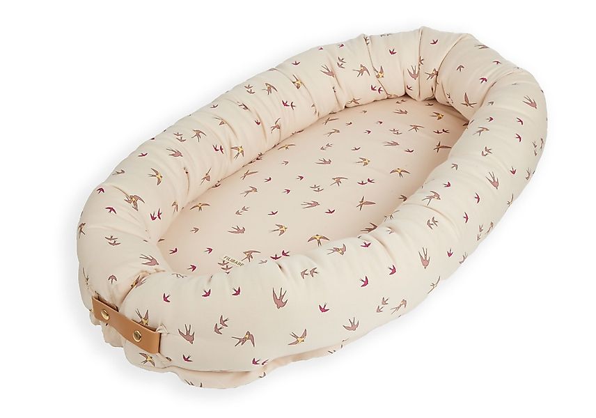 FILIBABBA Babybett Dancing Swallow Rosa, Bio-Baumwolle, günstig online kaufen