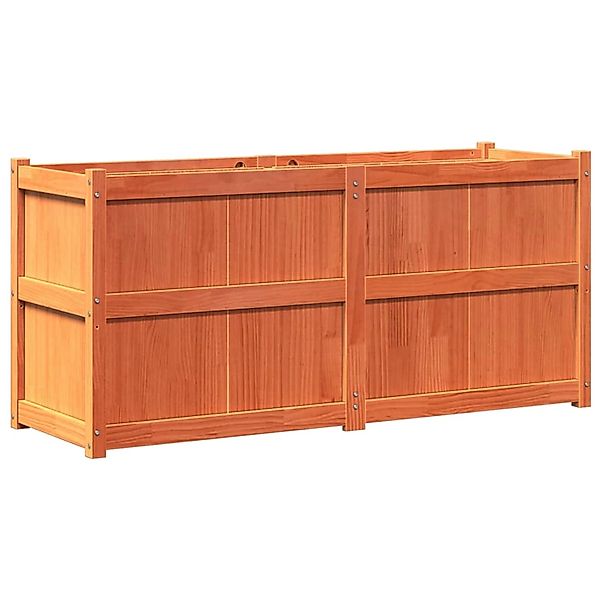 vidaXL Pflanzkübel Wachsbraun 150x50x70 cm Massivholz Kiefer 837491 günstig online kaufen