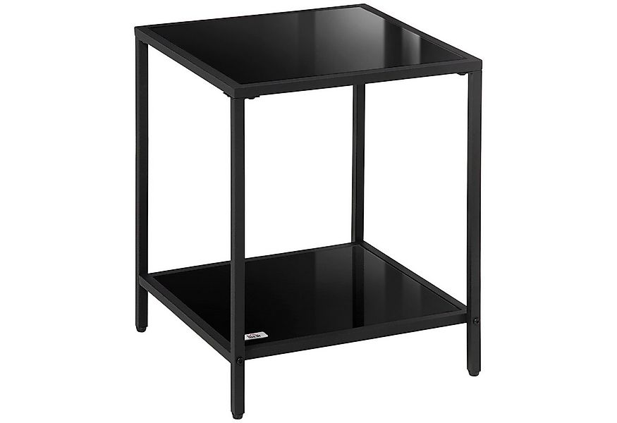 HOMCOM Beistelltisch mit 2 Ebenen, aus Hartglas (Couchtisch, 1-St., Kaffeet günstig online kaufen