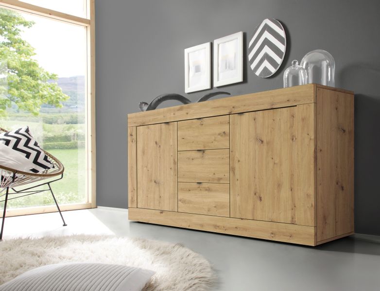 INOSIGN Sideboard "Basic" Breite 160 cm, 2 Türen 3 Schubkästen günstig online kaufen