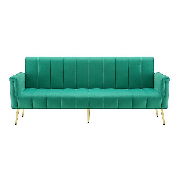 Gotagee Sofa Samt klappbares Schlafsofa Polstersofa Mehrsitzer-Sofa Wohnzim günstig online kaufen