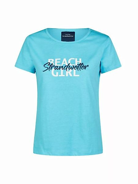 Strandwetter T-Shirt Damen maritim, Logo-Print günstig online kaufen
