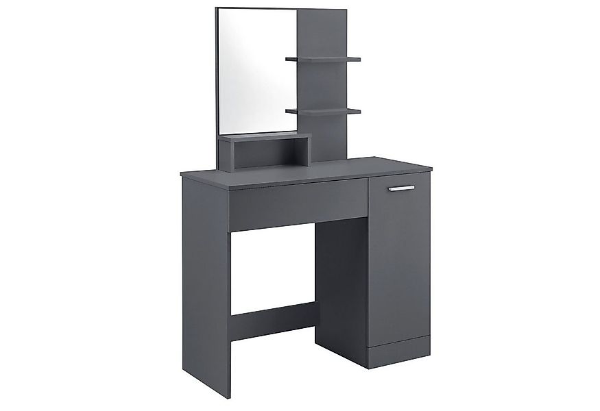 en.casa Schminktisch, »Krugersdorp« Frisierkommode mit Spiegel und Schrank günstig online kaufen