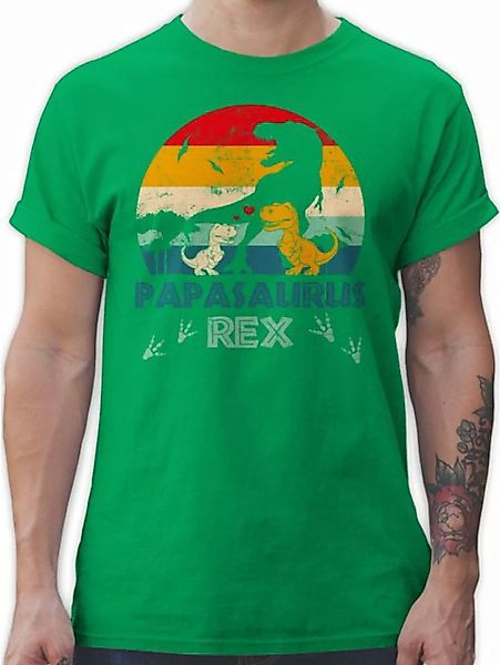 Shirtracer T-Shirt Papasaurus Rex - Papa Saurus Dino Geschenk Papi Bester V günstig online kaufen