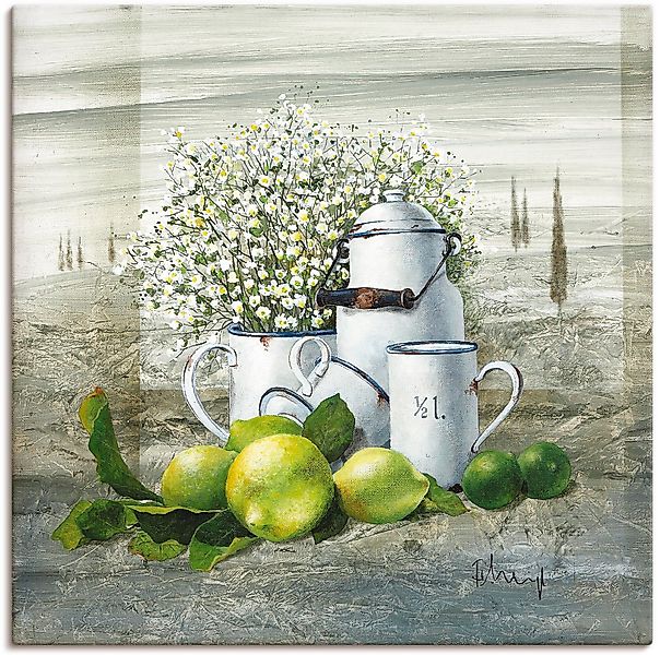 Artland Wandbild »Stillleben mit Milchkanne« Arrangements 1 Stk. tlg. als L günstig online kaufen