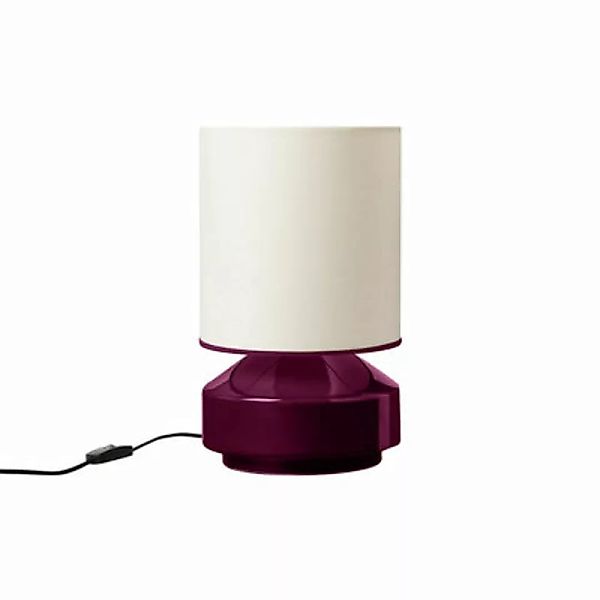 Tischleuchte Claude keramik violett / H 27 cm - Maison Sarah Lavoine - Viol günstig online kaufen