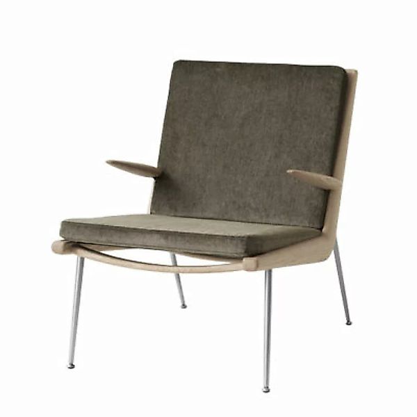 Gepolsterter Sessel Boomerang HM2 (1956) textil grün / Mit Armlehnen - Eich günstig online kaufen