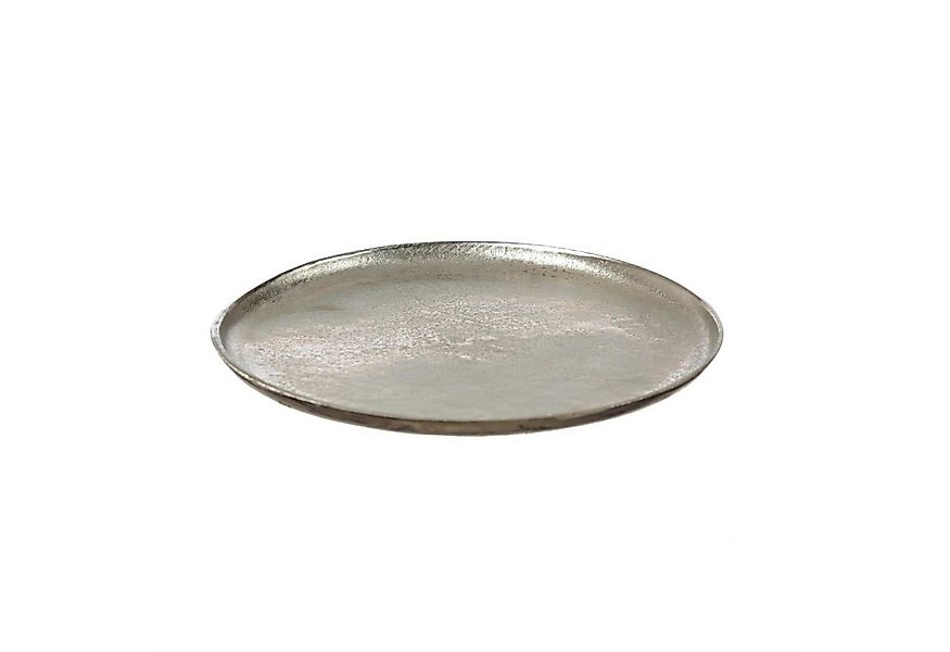 MARELIDA Dekoteller Dekoschale Dekotablett Kerzenteller Aluminium rund D: 2 günstig online kaufen