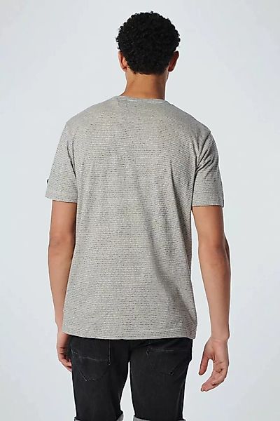 No Excess T-Shirt Streifen Melange Off-White - Größe L günstig online kaufen