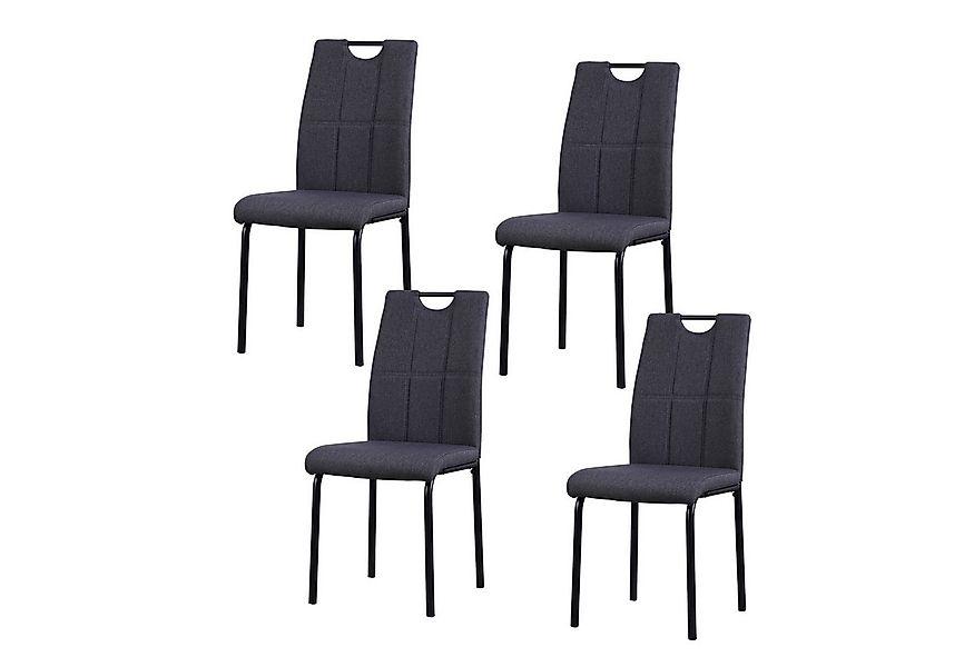 HTI-Living Esszimmerstuhl Stuhl Denton Grau (Set, 4 St), Esszimmerstuhl günstig online kaufen