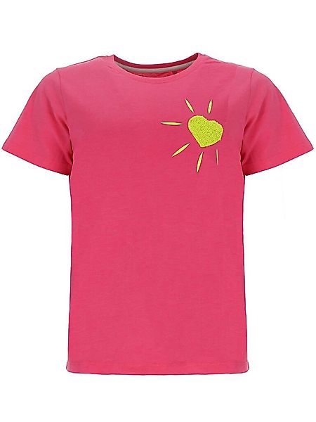 Wattlöper T-Shirt Damen Kurzarm-Shirt mit Frottee-Herz günstig online kaufen