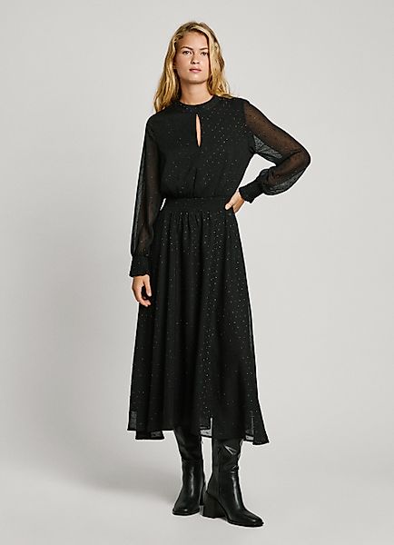 Pepe Jeans Midikleid ANUSHKA Ausschnitt mit günstig online kaufen