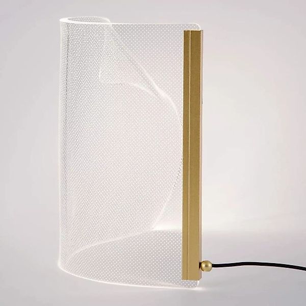 LED Tischleuchte Siderno in Gold und Transparent 6W 348lm günstig online kaufen