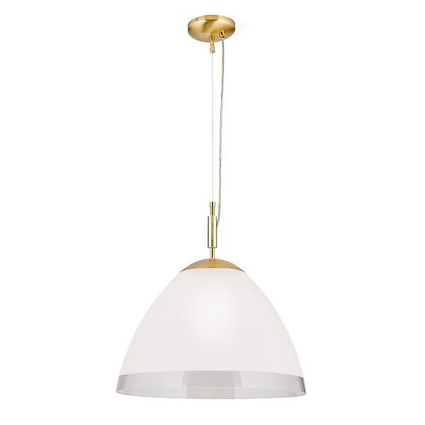 Orion Leuchten Hängeleuchte Opaldesign Ø 25 cm Messing Gold günstig online kaufen