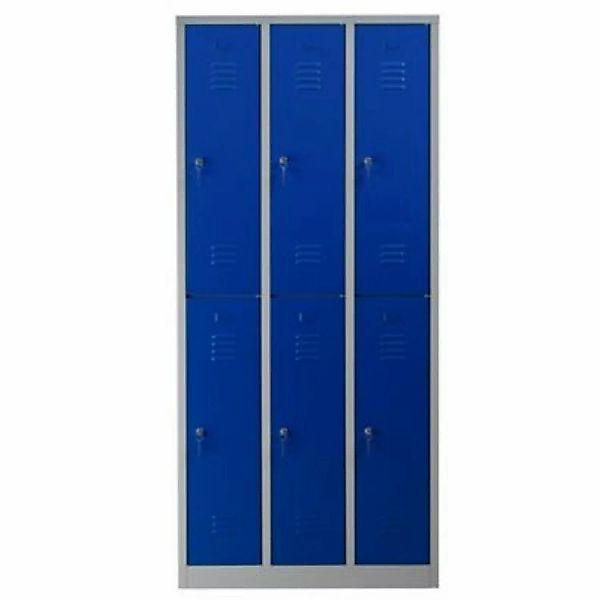 PROREGAL Garderobenspind Camel 6-Fächer HxBxT 195 x 90 x 50 cm Zylinderschl günstig online kaufen