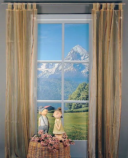 HOSSNER - ART OF HOME DECO Gardine »Chiemsee« Schlaufen 1 Stk. tlg. Schlauf günstig online kaufen