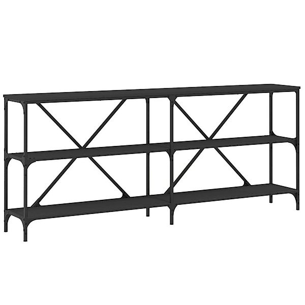 vidaXL Beistelltisch Konsolentisch Schwarz 180x30x75 cm günstig online kaufen