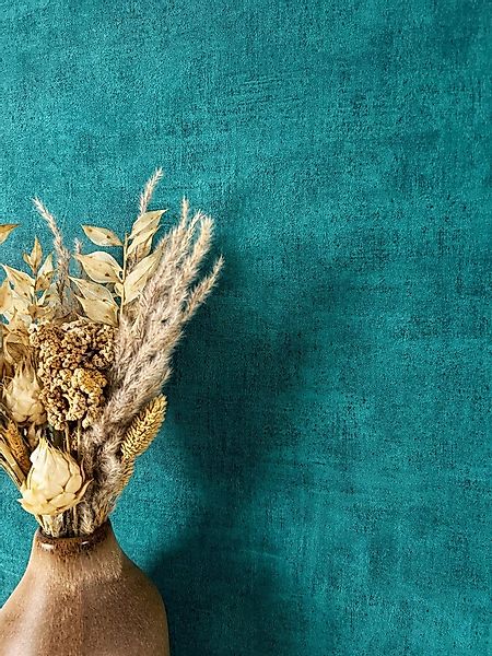 Newroom Vliestapete Amon 19 Tapete Betonoptik Beton,Zement, Petrol Tapete M günstig online kaufen