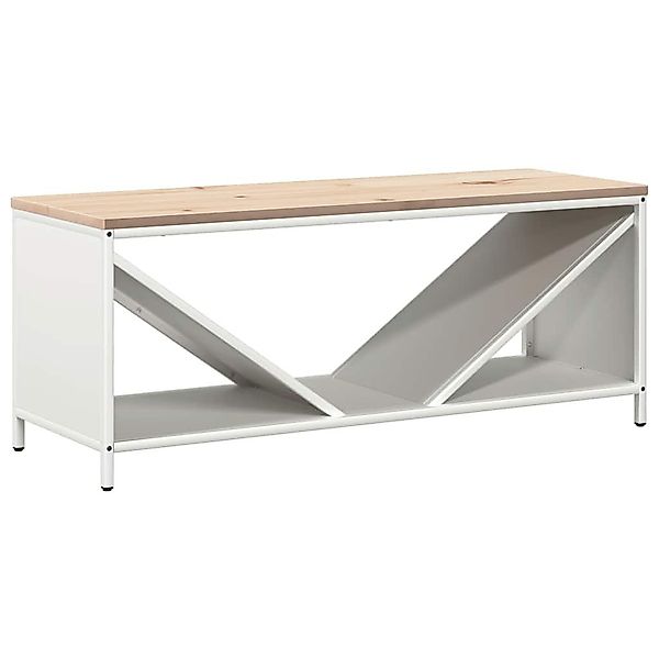 vidaXL Kaminholzregal Brennholzregal mit Holzplatte Weiß günstig online kaufen