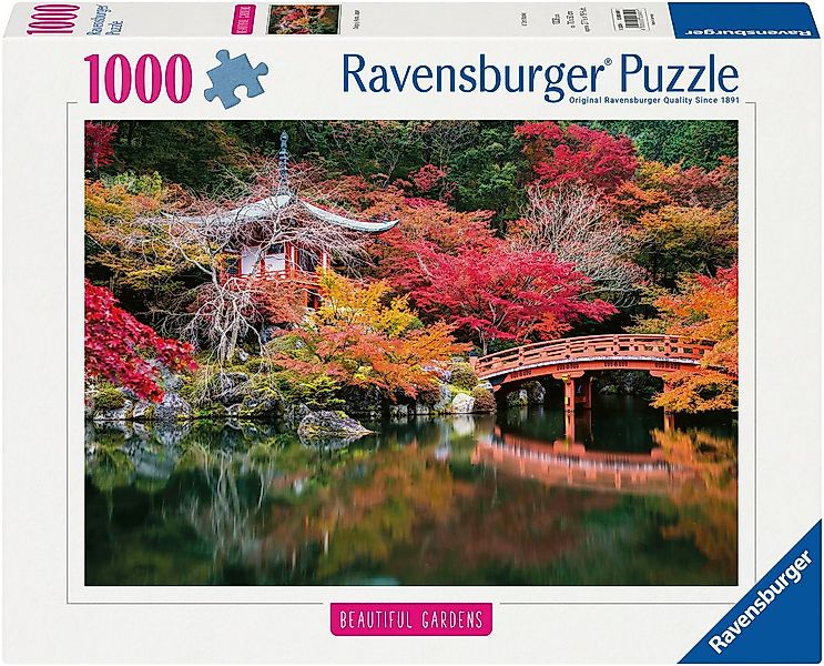 Ravensburger Puzzle Beautiful Gardens, Daigo-ji, Kyoto, Japan, 1000 Puzzlet günstig online kaufen