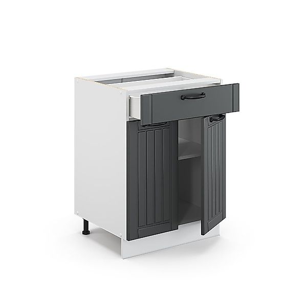 Vicco Midischrank Fame-Line, Anthrazit/Weiß, 60x81.6cm mit günstig online kaufen