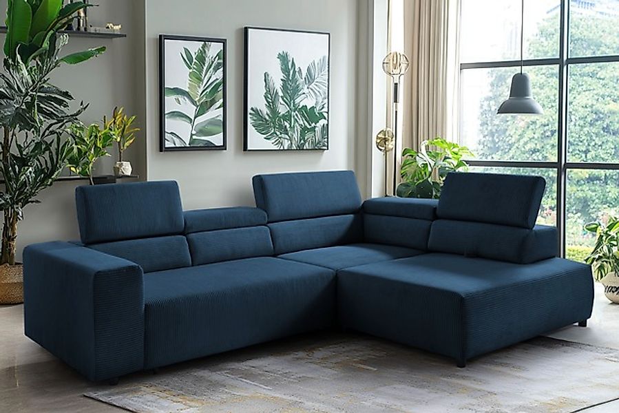exxpo - sofa fashion Ecksofa »VITTORIO mit Komfortfunktionen, bequem und mo günstig online kaufen