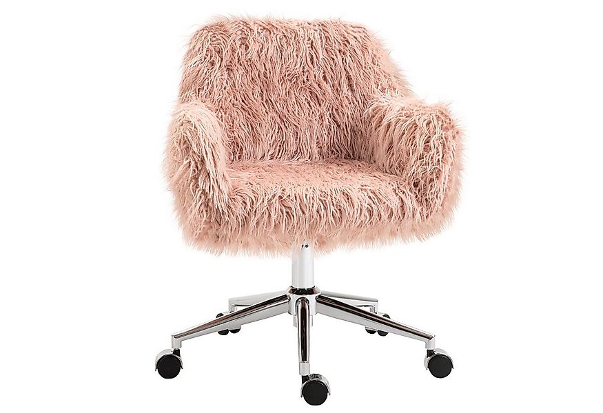 Vinsetto Schreibtischstuhl Bürostuhl mit Kunstpelz günstig online kaufen