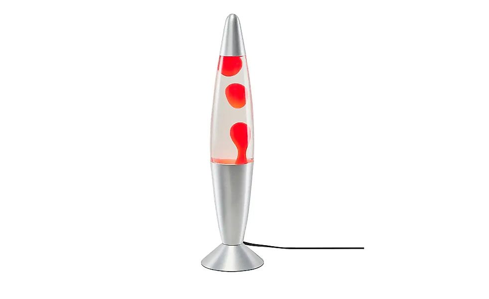 Lava-Leuchte  silber  Klar/rot   ¦ silber ¦ Maße (cm): H: 41,8  Ø: 10.2 Lam günstig online kaufen