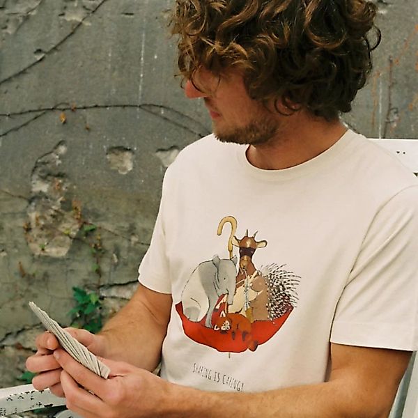 Minttu - Sharing Is Caring - Mens Low Carbon Organic Cotton T-shirt günstig online kaufen