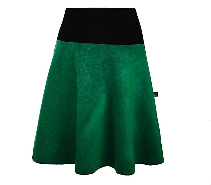 dunkle design A-Linien-Rock Fleece 57cm elastischer günstig online kaufen