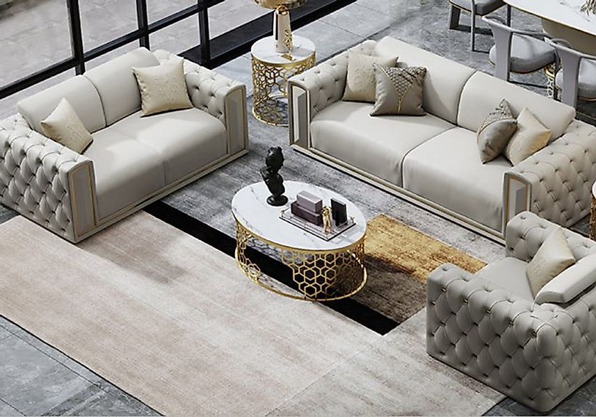 JVmoebel Sofa Sofagarnitur 3+2+1 Sitzer Klassischer Wohnlandschaft Sofas Co günstig online kaufen