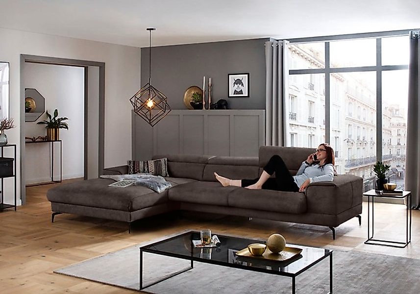 W.SCHILLIG Ecksofa »piedroo, Designsofa mit tollem Sitzkomfort, bequem, L-F günstig online kaufen