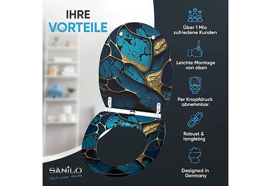 Sanilo WC-Sitz mit Absenkautomatik & Top Fix in vielen Designs, hochwertig, günstig online kaufen