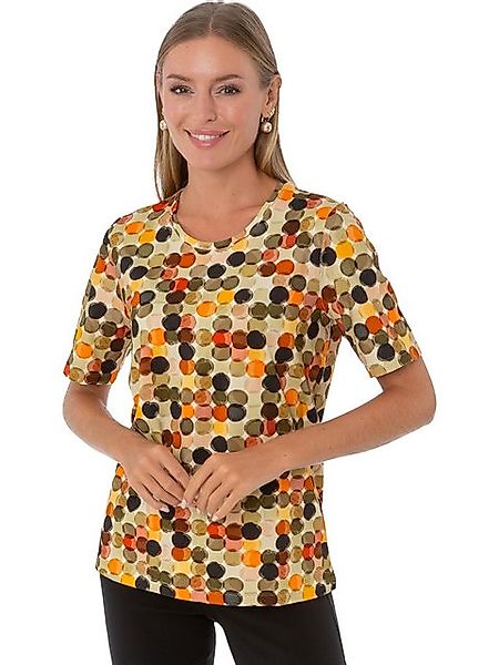 Estefania for woman Kurzarmshirt 194-1231, mit bunten Kreisen günstig online kaufen