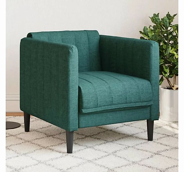 vidaXL Sofa Sessel Dunkelgrün Stoff günstig online kaufen